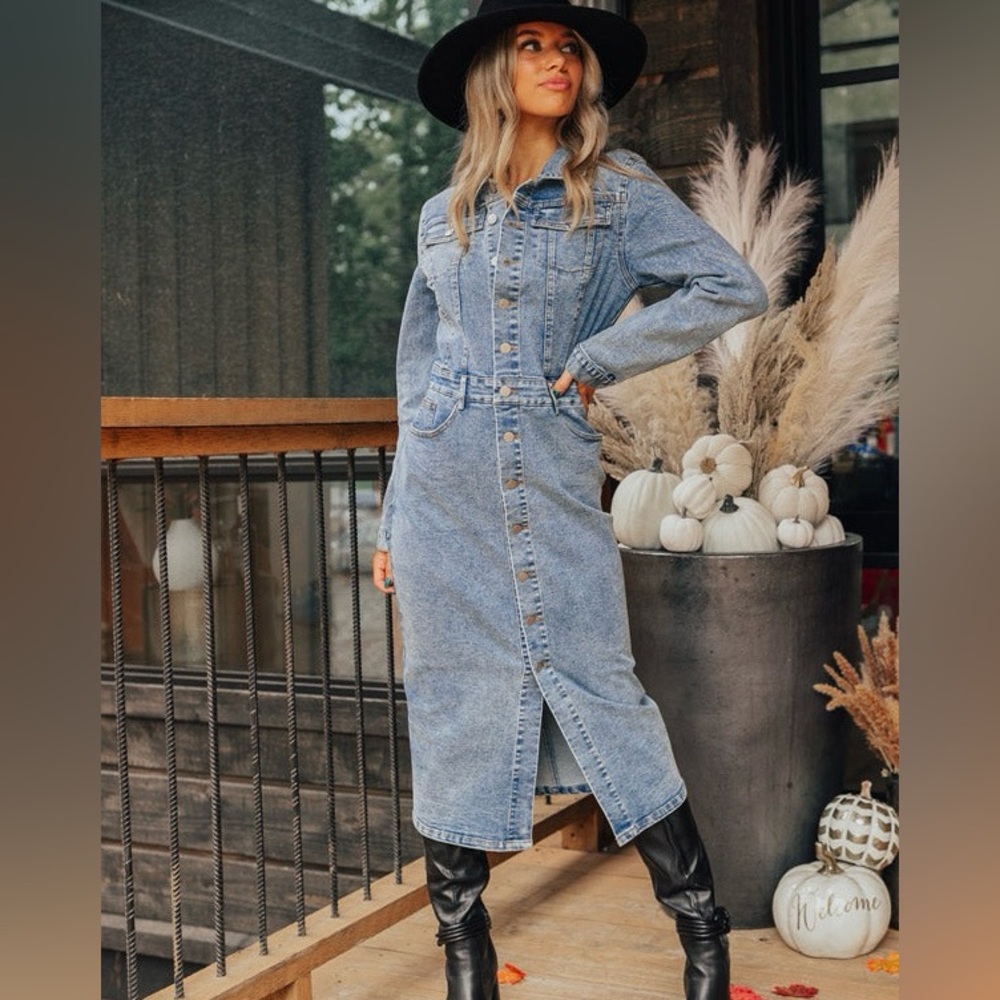 Denim Midi Dress
